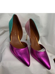 Kurt Geiger London Women's Bond 90 Metallic Leather Dress Pumps 8.5 MUS0