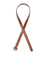 Patricia Nash Women's Huxton Square Buckle Handcut Tooled Belt - Tan Medium1