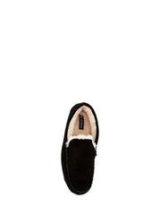 Cremieux Men's Genuine Suede Moccasin Slippers Black Large 11-122