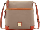 Dooney & Bourke Women's Crossbody in Pebble Grain Leather, Large Crossbody Taupe0