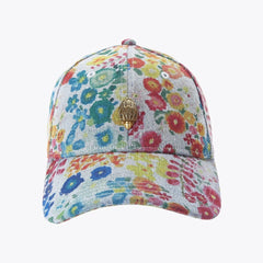 Kurt Geiger London Floral Denim Baseball Cap0