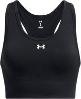 Under Armour Women's Vanish Seamless Mid Impact Sports Bra, Black/White, X-Large0