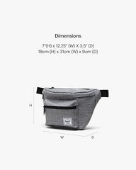 Herschel Supply Co. Unisex Pop Quiz Hip Pack Bitter Raven Crosshatch1