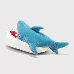 Cat & Jack Kids' 1 Pair Knox Shark Loafer Slippers Blue Medium 2/30