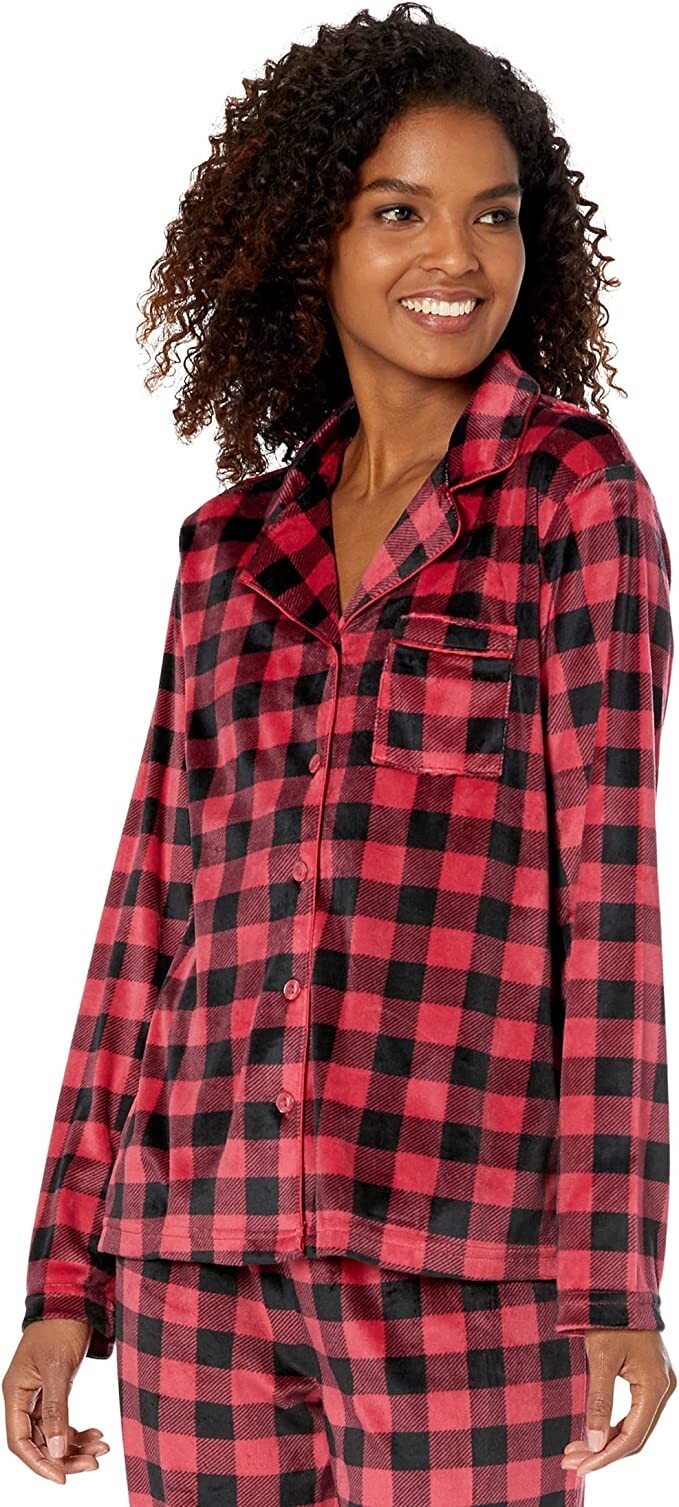 Karen Neuburger Women' Minky Fleece Girlfriend Pj With Socks Pajama Large0