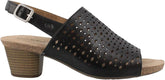 Josef Seibel Women's Rose 27 Heeled Sandal, Black, 37 Medium 6.5 US0