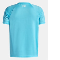 Under Armour Tech Big Logo Shirts Fresco Blue YLG1