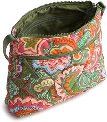 Vera Bradley Featherweight Zip Hipster Crossbody Bag, Leaf Me Not Paisley, O/S2