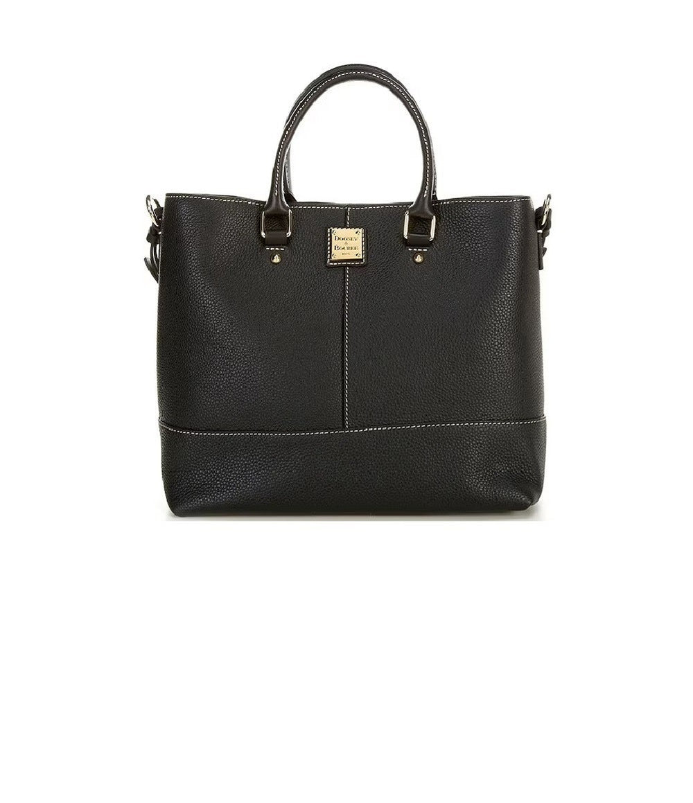 Dooney & Bourke Chelsea Pebble Grain Shopper Tote Bag Black0