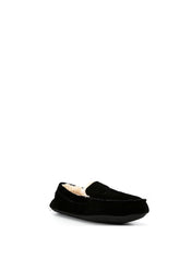Cremieux Men's Genuine Suede Moccasin Slippers Black Large 11-120