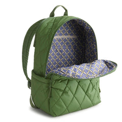 Vera Bradley Essential Large Backpack Pearlized Cedar Green2