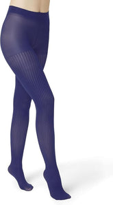 HUE Women's Opaque Tights with Control Top NavySheer Rib M/L0