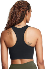 Under Armour Women's Vanish Seamless Mid Impact Sports Bra, Black/White, X-Large2