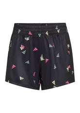Adidas Girls 7-16 Elastic Waistband Printed No Side Seam Knit Shorts Large 140