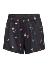 Adidas Girls 7-16 Elastic Waistband Printed No Side Seam Knit Shorts Large 140