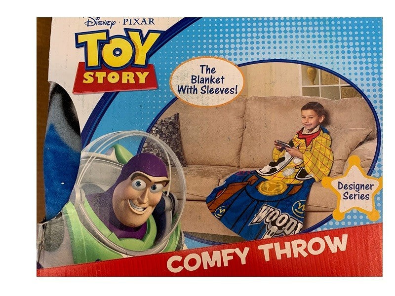 Disney Pixar Toy Story Woody Youth Comfy Throw Blanket Sleeves, 48" x 48", Mult0
