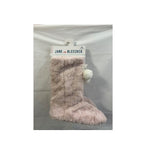 Jane And Bleecker Faux Fur Slipper Socks Pale Pink M/L 8-90