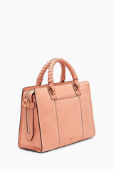 Rebecca Minkoff Women's Bree Medium Top Zip Satchel Dusty Peach 1