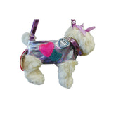 Poochie & Co Little Girls Plush Animal Shaped Purse Maltese Mindy Beige /Purple0