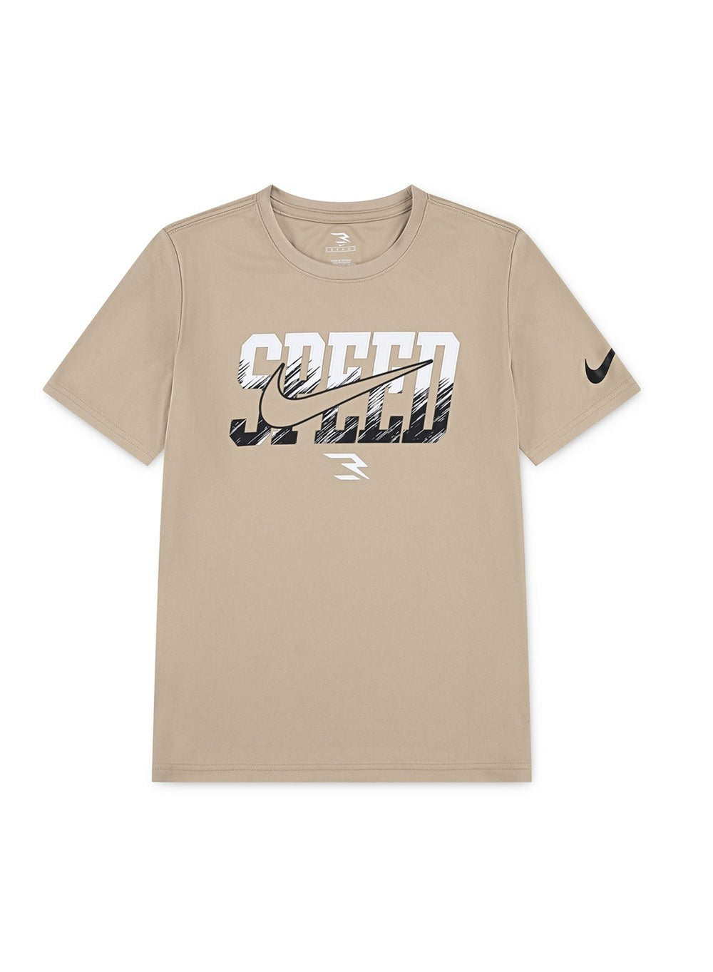 Nike 3BRAND by Russell Wilson Boys 8-20 Speed Dri Fit T-Shirt Sand Large0