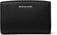 Michael Kors Womens Bryant Medium Zip Around Wallet Black One Size0