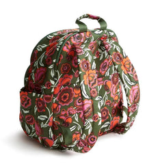 Vera Bradley Large Bancroft Backpack Bobby Flowers Green3