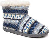 Minnetonka Women's Betty Faux Fur Ankle Boots Slippers Blue Multi Small0