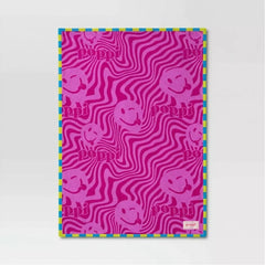Poppi Dorm Throw Blanket Pink1