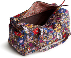 Vera Bradley Women's Premium Cotton Original Duffel Bag, Colorful Bouquet, O/S1