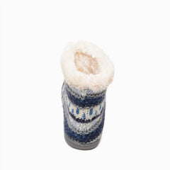 Minnetonka Women's Betty Faux Fur Ankle Boots Slippers Blue Multi Small2
