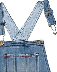 Tommy Hilfiger Girls' Stretch Denim Shortall, Nolita Wash, Medium 8-102