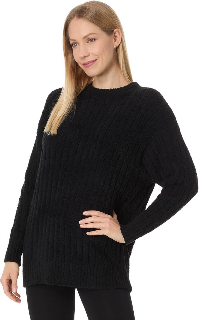 UGG Women's Riz Top Rib Sweater, Black, M0