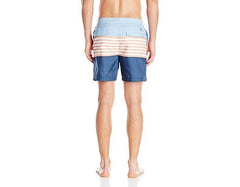 Original Penguin Men's Engineered Stripe Volley Swim Trunk - Size 381