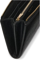 Kate Spade New York Devin Saffiano Leather Zip Around Continental Wallet, Black3