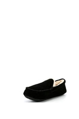 Cremieux Men's Genuine Suede Moccasin Slippers Black Large 11-123