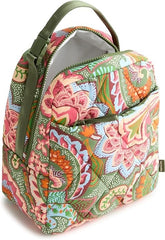 Vera Bradley Featherweight Large Lunch Bag, Leaf Me Not Paisley, One Size2