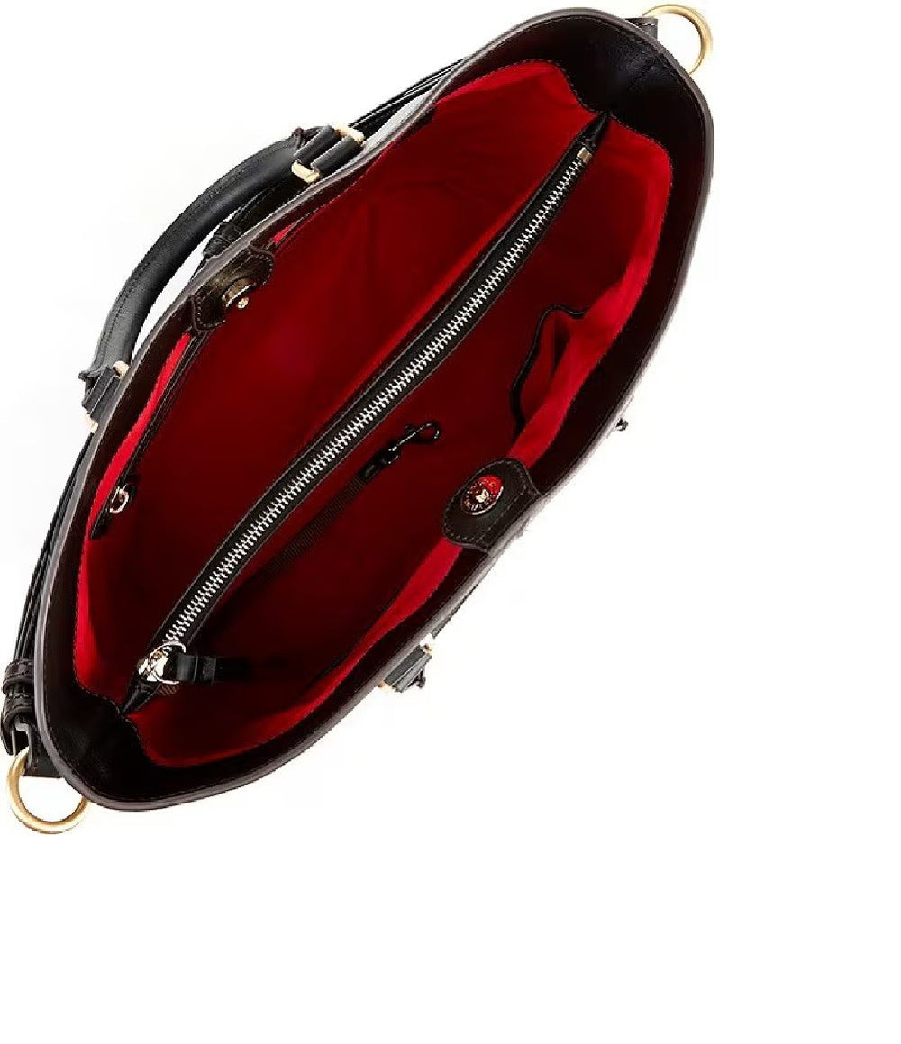 Dooney & Bourke Chelsea Pebble Grain Shopper Tote Bag Black1