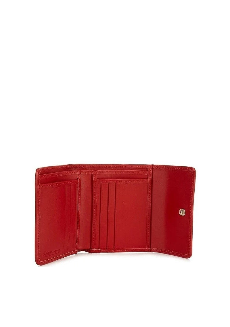 Dooney & Bourke Blakely Logo Small Flap Contrast Trim Wallet Brown Tmoro2