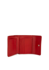 Dooney & Bourke Blakely Logo Small Flap Contrast Trim Wallet Brown Tmoro2