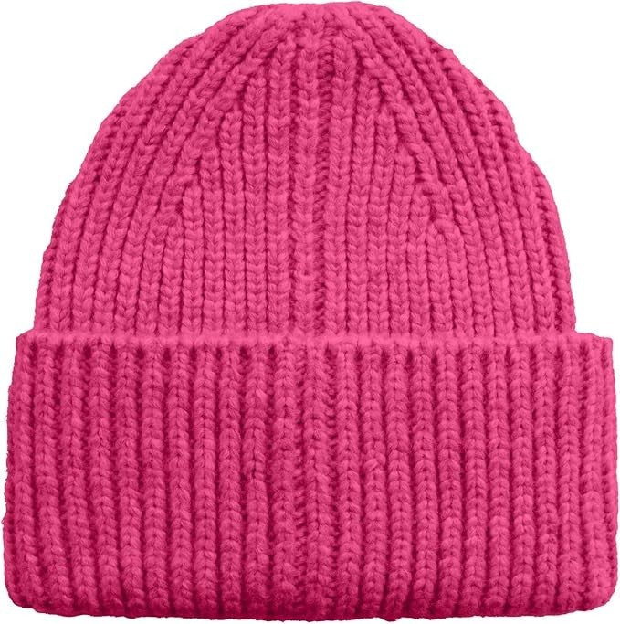 UGG Womens Chunky Rib Beanie with UGG Logo Chroma Pink One Size1