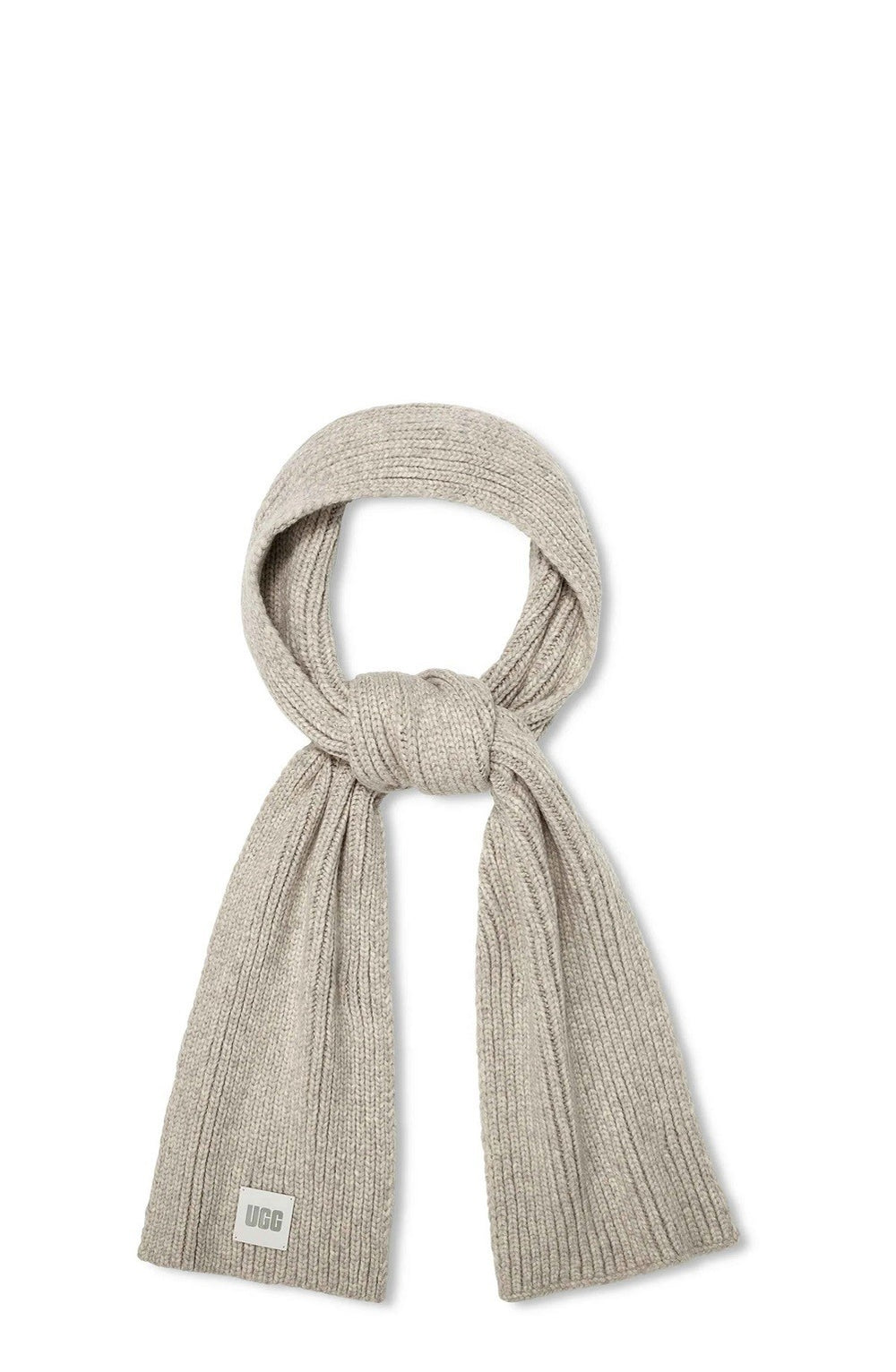 UGG Unisex Chunky Rib Scarf Light Grey One Size0