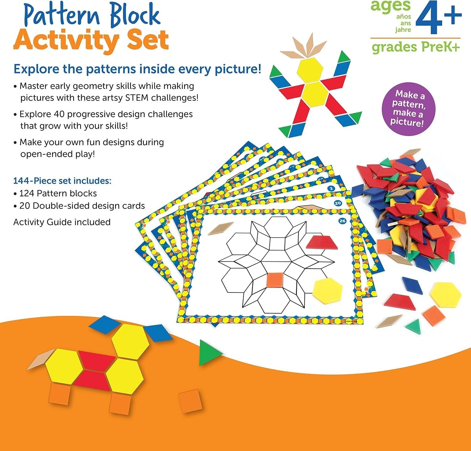 Learning Resources Pattern Block Activity Set4