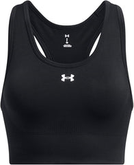 Under Armour Women's Vanish Seamless Mid Impact Sports Bra, Black/White, X-Large0