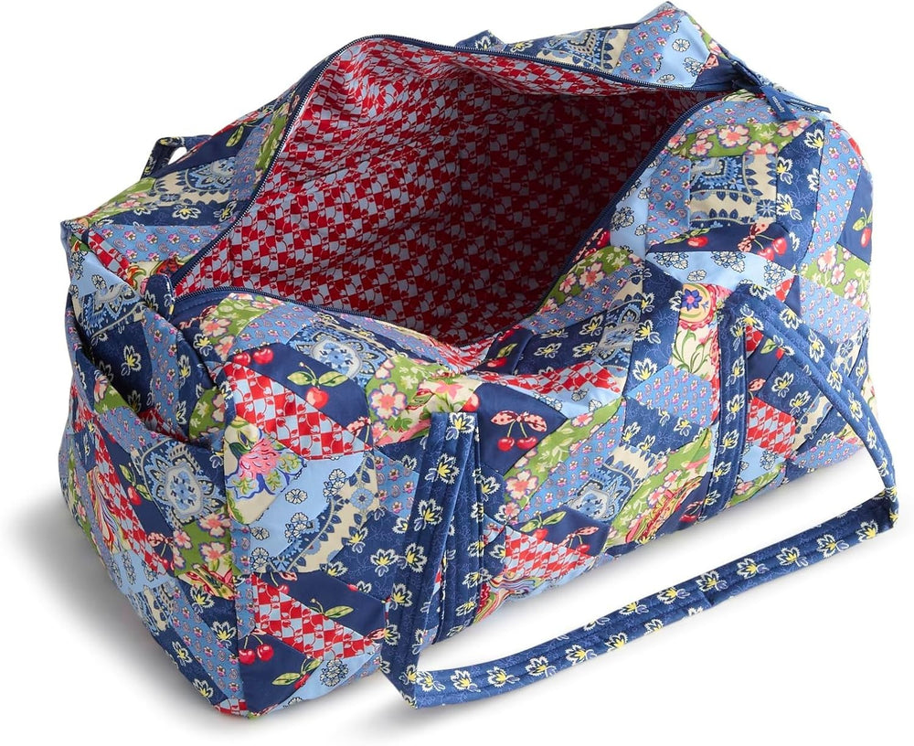 Vera Bradley Women's Large Original Duffel Bag – Trellis Patchwork, 58L2