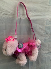 Poochie & Co Little Girls Plush Animal Shaped Tutu Purse, Pink Maltese1