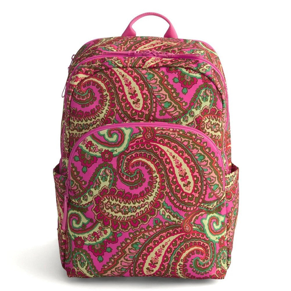 Vera Bradley Women's Cotton Lighten Up Essential Large Backpack Capri Pink 0