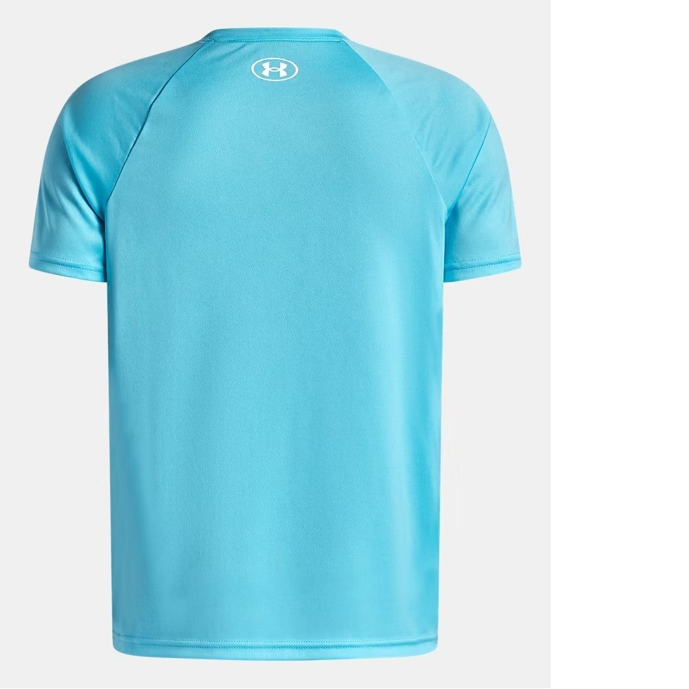 Under Armour Tech Big Logo Shirts Fresco Blue YLG1