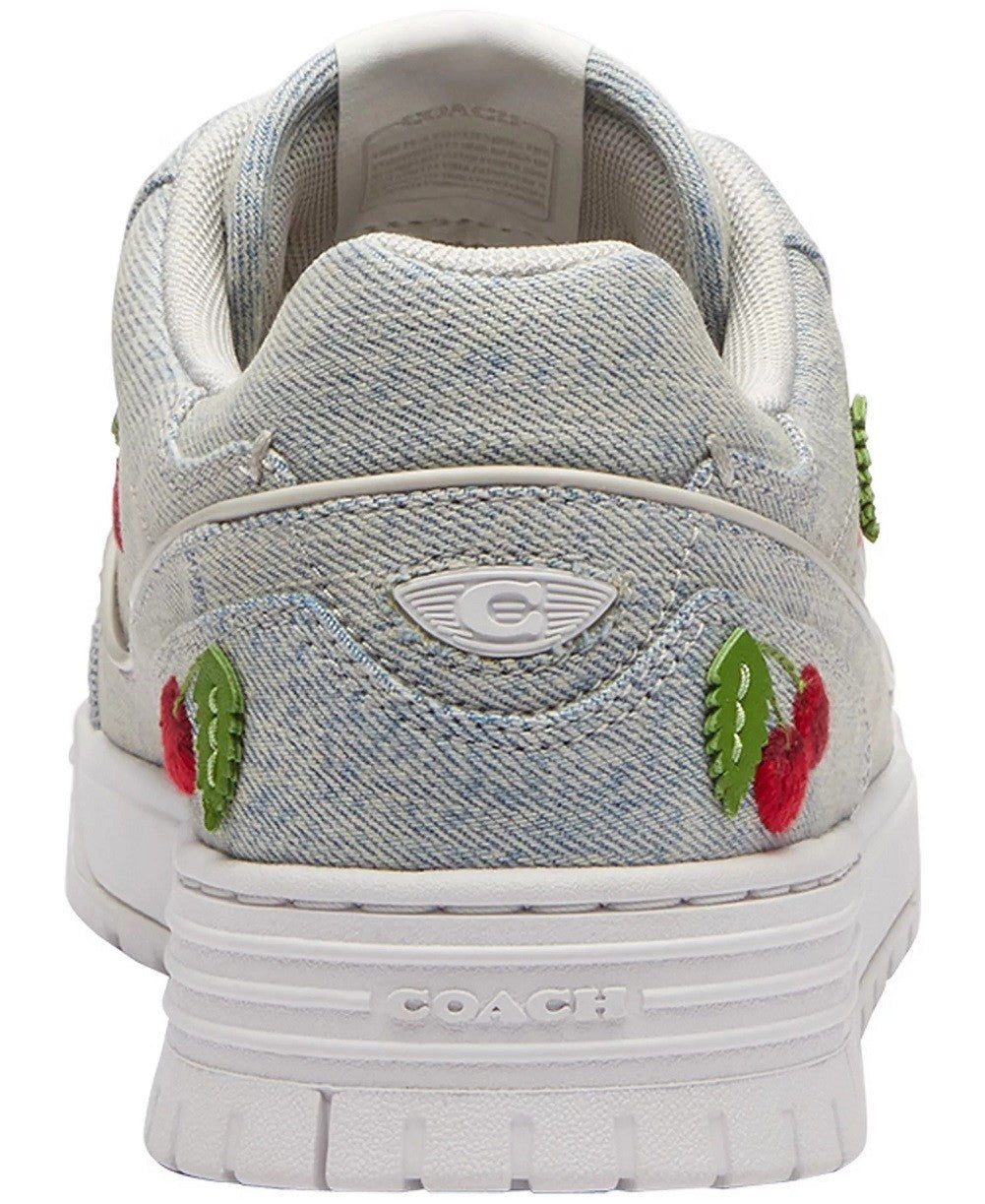 Coach Denim SoHo Sneaker with Cherries 8.5 B2