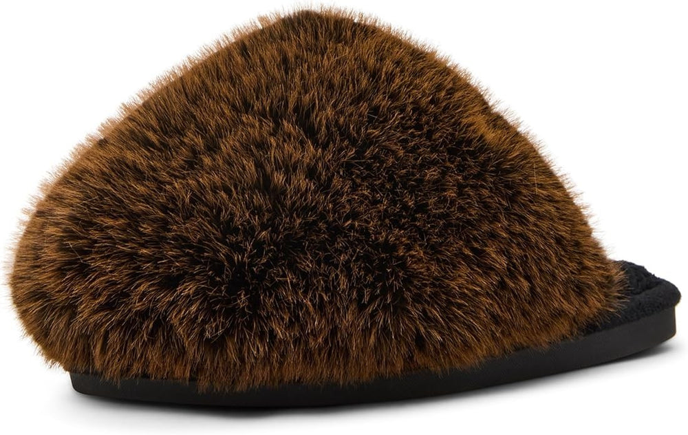 Steve Madden Women's Poof Slipper-Brown 80
