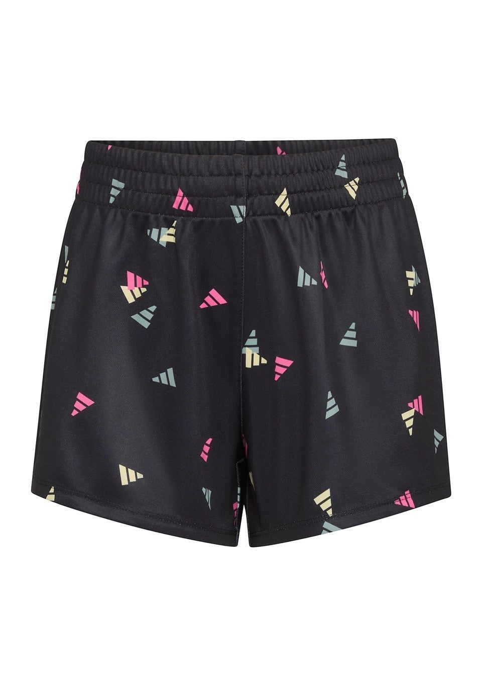 Adidas Girls 7-16 Elastic Waistband Printed No Side Seam Knit Shorts Large 140